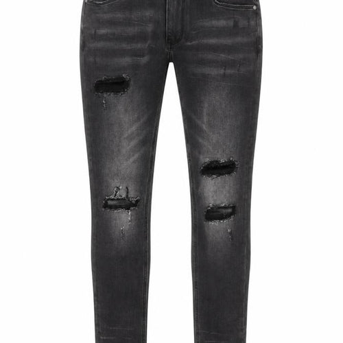 Pre London Men's Black Distressed Skinny Jeans 30R