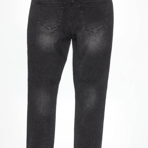 Pre London Men's Black Distressed Skinny Jeans 30R