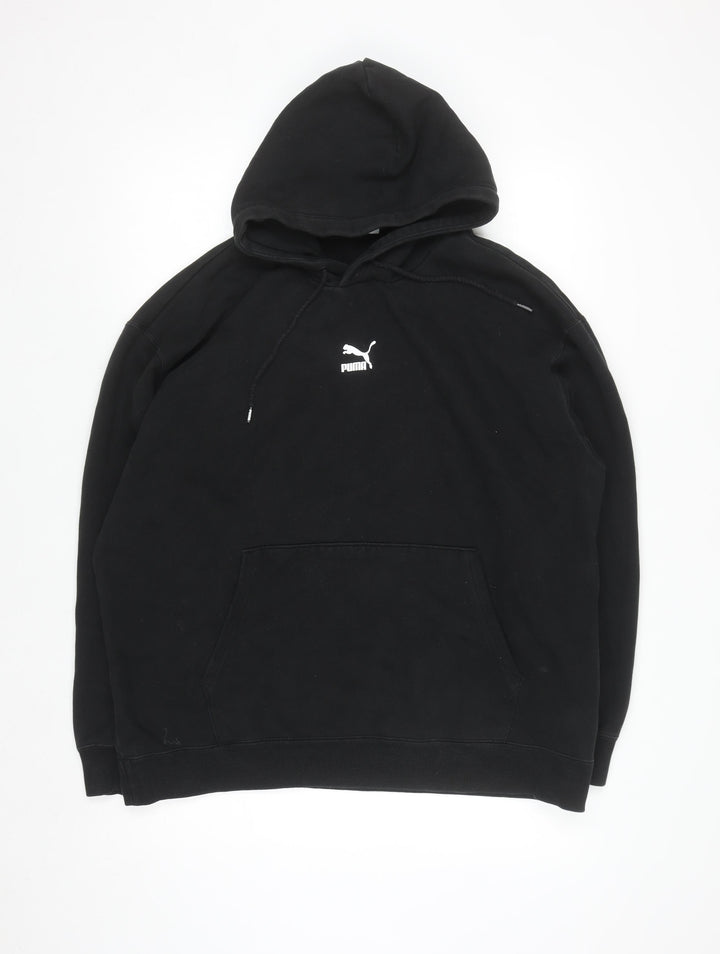 Puma Men's Black XL Pullover Hoodie with Logo