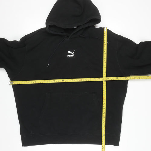 Puma Men's Black XL Pullover Hoodie with Logo