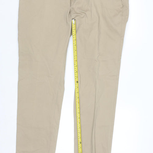 Luigi Fusaro Men’s Beige Chino Trousers Size 2XL Regular Fit