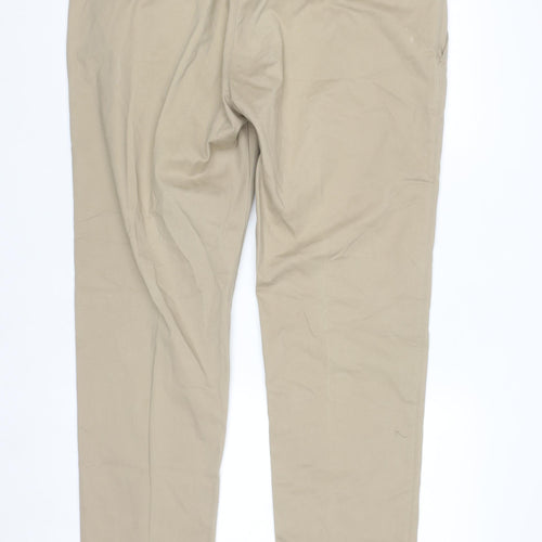 Luigi Fusaro Men’s Beige Chino Trousers Size 2XL Regular Fit