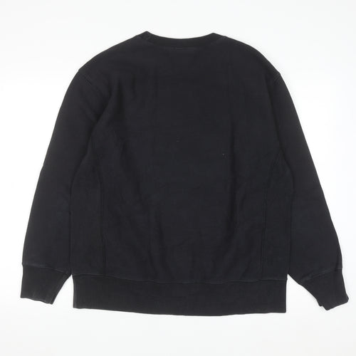 Champion Mens Black XL Pullover Crew Neck Fleece Sweatshirt