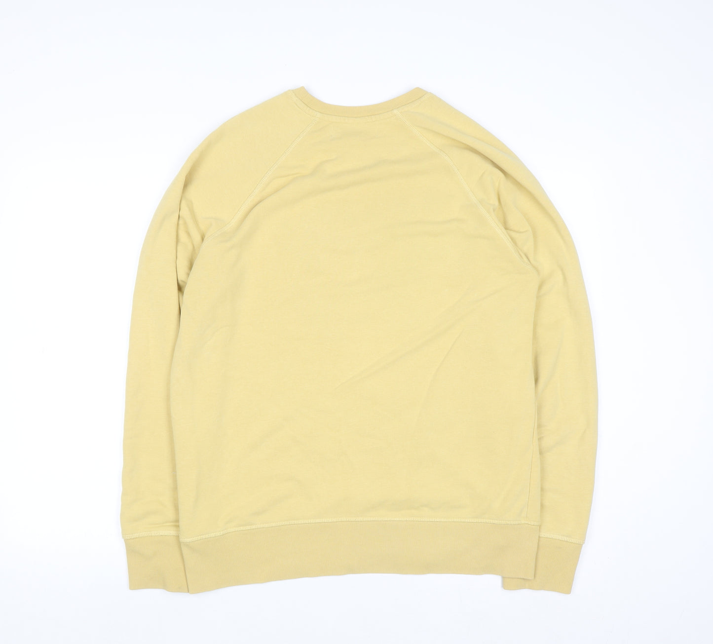 H&M L.O.G.G. Womens Yellow Pullover Sweatshirt Size 12 Cotton Blend