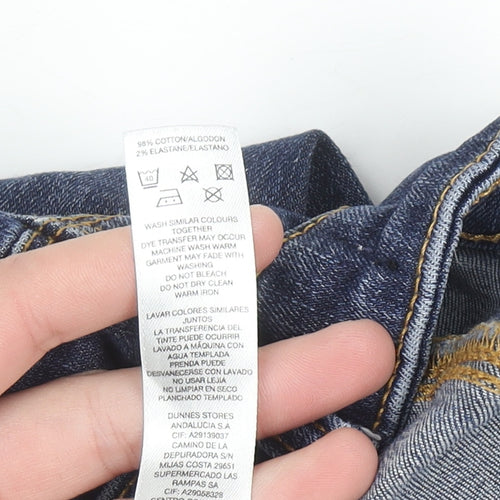 Dunnes Stores Women's Blue Size 8 Straight Leg Denim Jeans