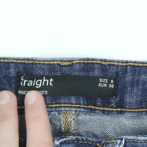 Dunnes Stores Women's Blue Size 8 Straight Leg Denim Jeans