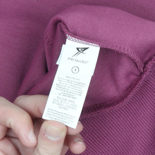 Primark Women's Purple Crew Neck Pullover Sweatshirt Size S