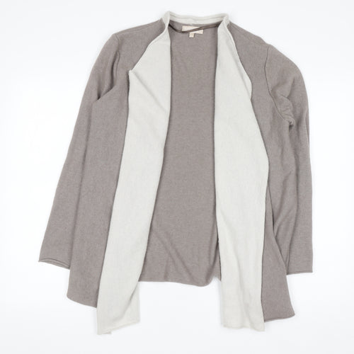 Benedetta B. Women's Beige Merino Wool Blend Open Cardigan L