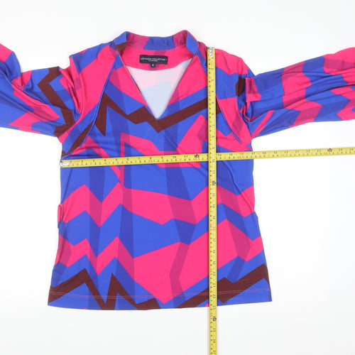Lennon Courtney Women's Multicoloured Geometric Tunic Blouse Size 8