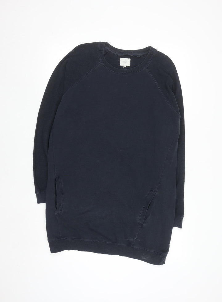 Next Women's Navy Long Sleeve Pullover Sweatshirt UK 16