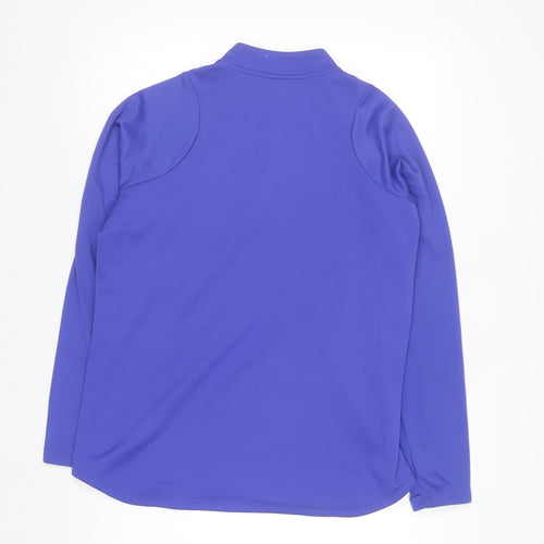 Nike Women’s Purple Dri-Fit 1/4 Zip Long Sleeve Sweatshirt L