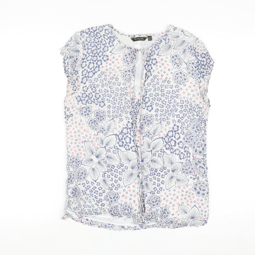 Massimo Dutti Womens Multicoloured Floral Blouse Size 10