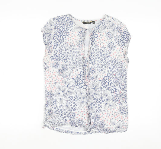 Massimo Dutti Womens Multicoloured Floral Blouse Size 10