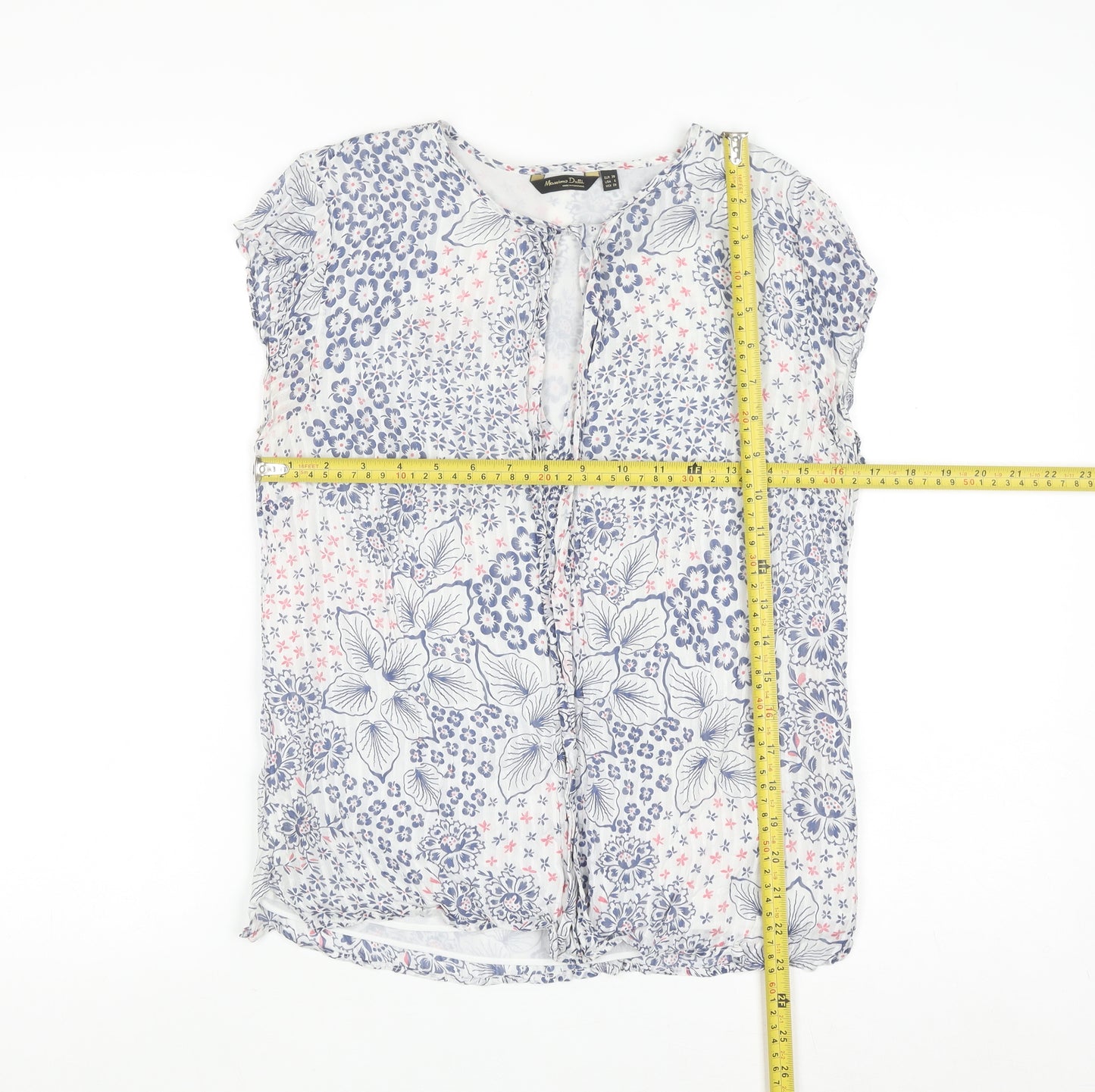 Massimo Dutti Womens Multicoloured Floral Blouse Size 10
