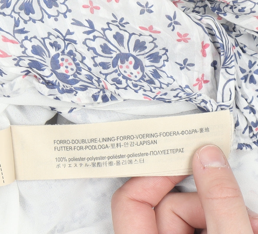 Massimo Dutti Womens Multicoloured Floral Blouse Size 10
