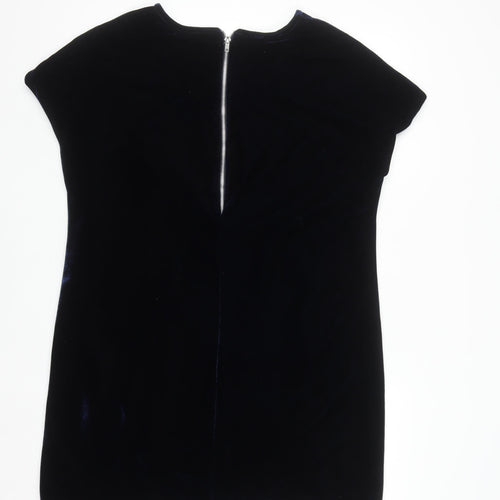 O Polí's Fiftythree:2 Women's Navy Velvet Shift Dress Size S