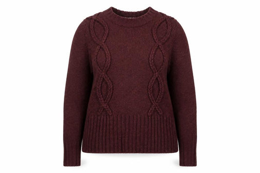 Marks & Spencer Women’s Red Cable Knit Jumper Size 18 Per Una