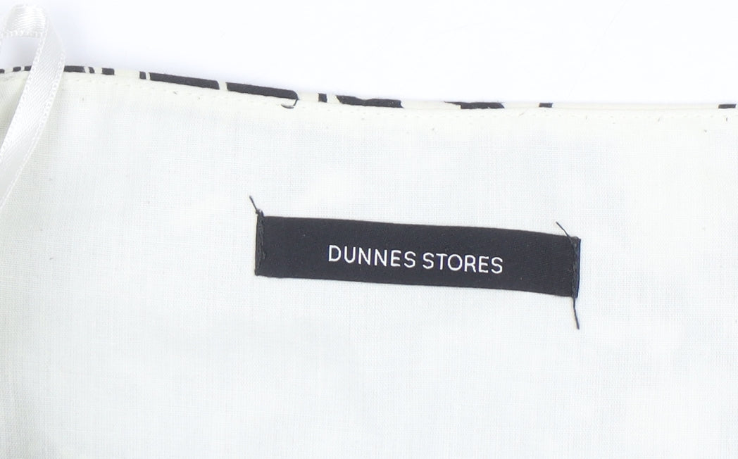Dunnes Stores Women Black Floral Wrap Midi Skirt Size 8 Cotton
