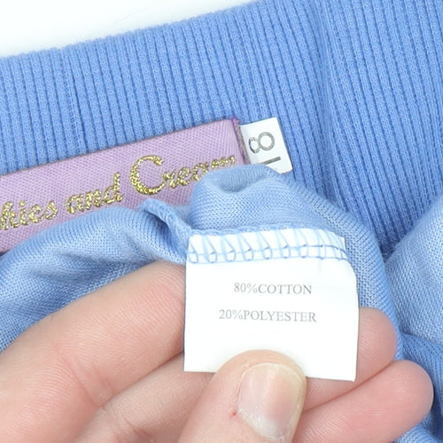 Cookies and Cream Women Blue Velour Tracksuit Size 18 Hooded Zip Sweat Set