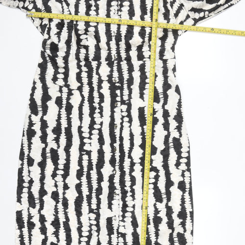 Dunnes Stores Women’s Black Tie-Dye Collared Midi Shirt Dress Size 22
