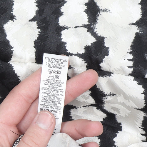Dunnes Stores Women’s Black Tie-Dye Collared Midi Shirt Dress Size 22
