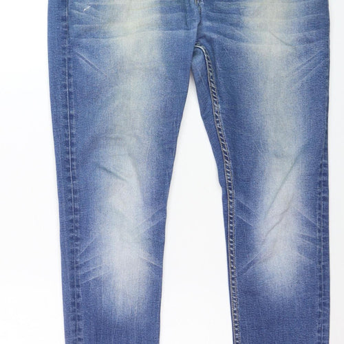Kingpin Women Blue Skinny Mid Rise Stretch Denim Jeans Size 32R