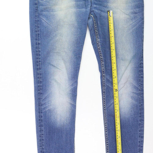 Kingpin Women Blue Skinny Mid Rise Stretch Denim Jeans Size 32R