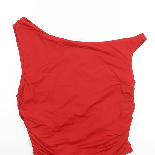 Savida Women Red Off Shoulder Camisole Blouse Size 14