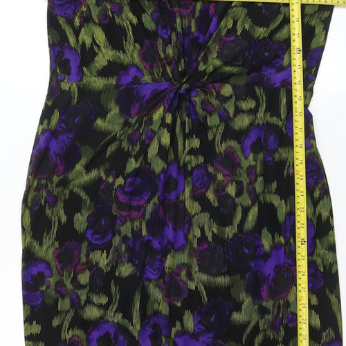 Precis Petite Womens Multicoloured Size 16 Floral Sheath Dress