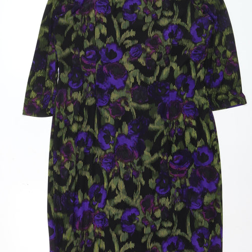 Precis Petite Womens Multicoloured Size 16 Floral Sheath Dress