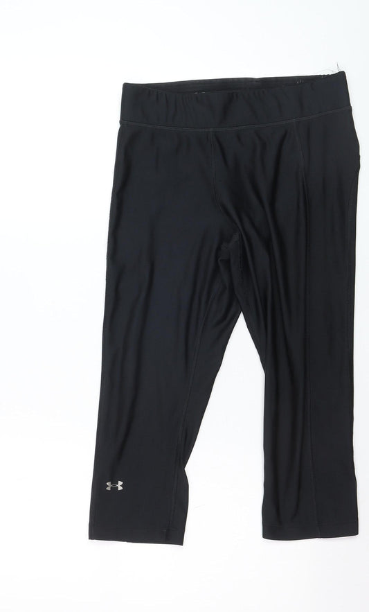 Under Armour Womens Black Capri Compression Leggings L