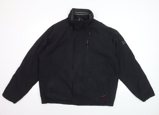 Kartel Men's Black L Basic Full Zip Nylon Casual Jacket