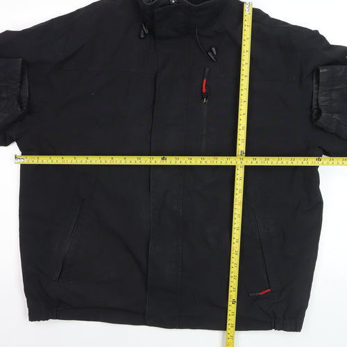 Kartel Men's Black L Basic Full Zip Nylon Casual Jacket