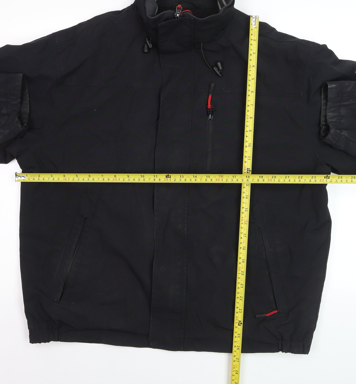 Kartel Men's Black L Basic Full Zip Nylon Casual Jacket