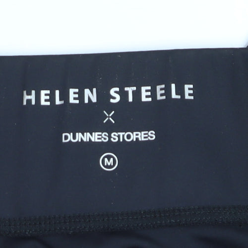 Helen Steele x Dunnes Stores Black Capri Leggings Women's M Breathable Stretch