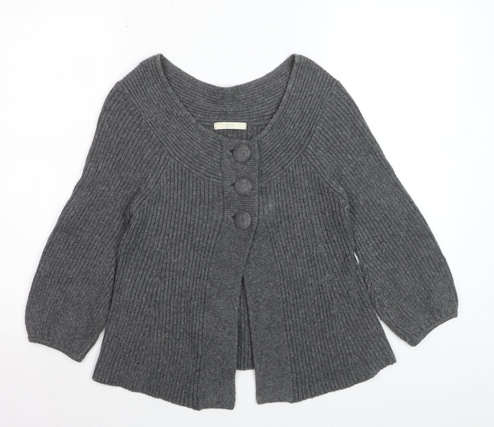 Marks and Spencer Women’s Grey 3/4 Sleeve Cardigan UK 8