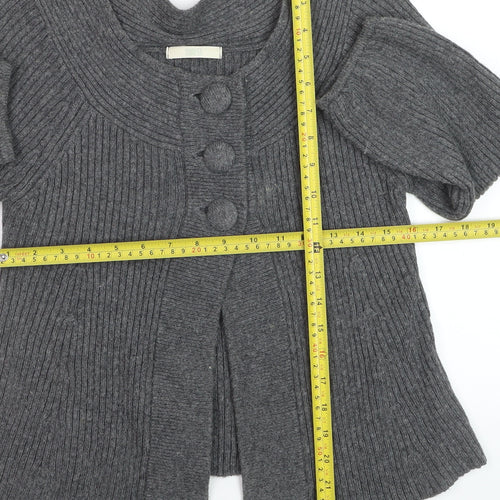 Marks and Spencer Women’s Grey 3/4 Sleeve Cardigan UK 8
