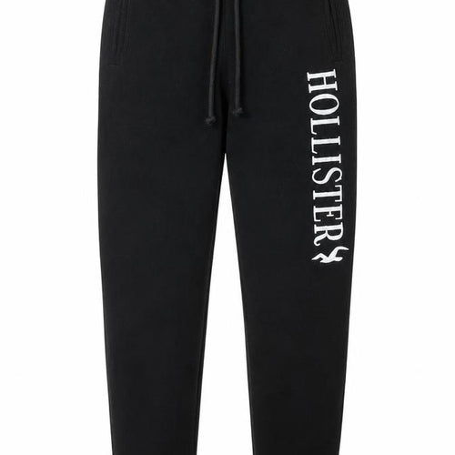 Hollister Men Black Small Sweatpants Jogger Cotton Blend Tapered Fit