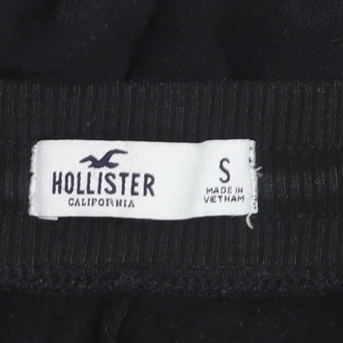 Hollister Men Black Small Sweatpants Jogger Cotton Blend Tapered Fit