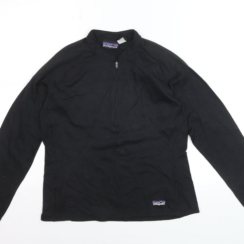 Patagonia Women's Black 1/2 Zip Pullover Sweatshirt M