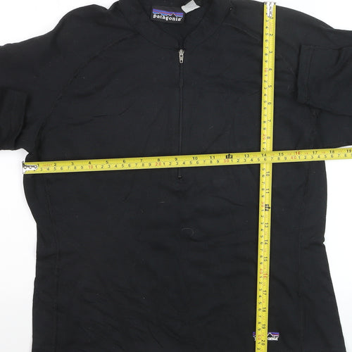 Patagonia Women's Black 1/2 Zip Pullover Sweatshirt M