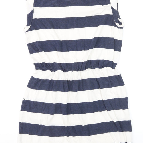 Boden Women Blue White Striped T-Shirt Dress Size 10