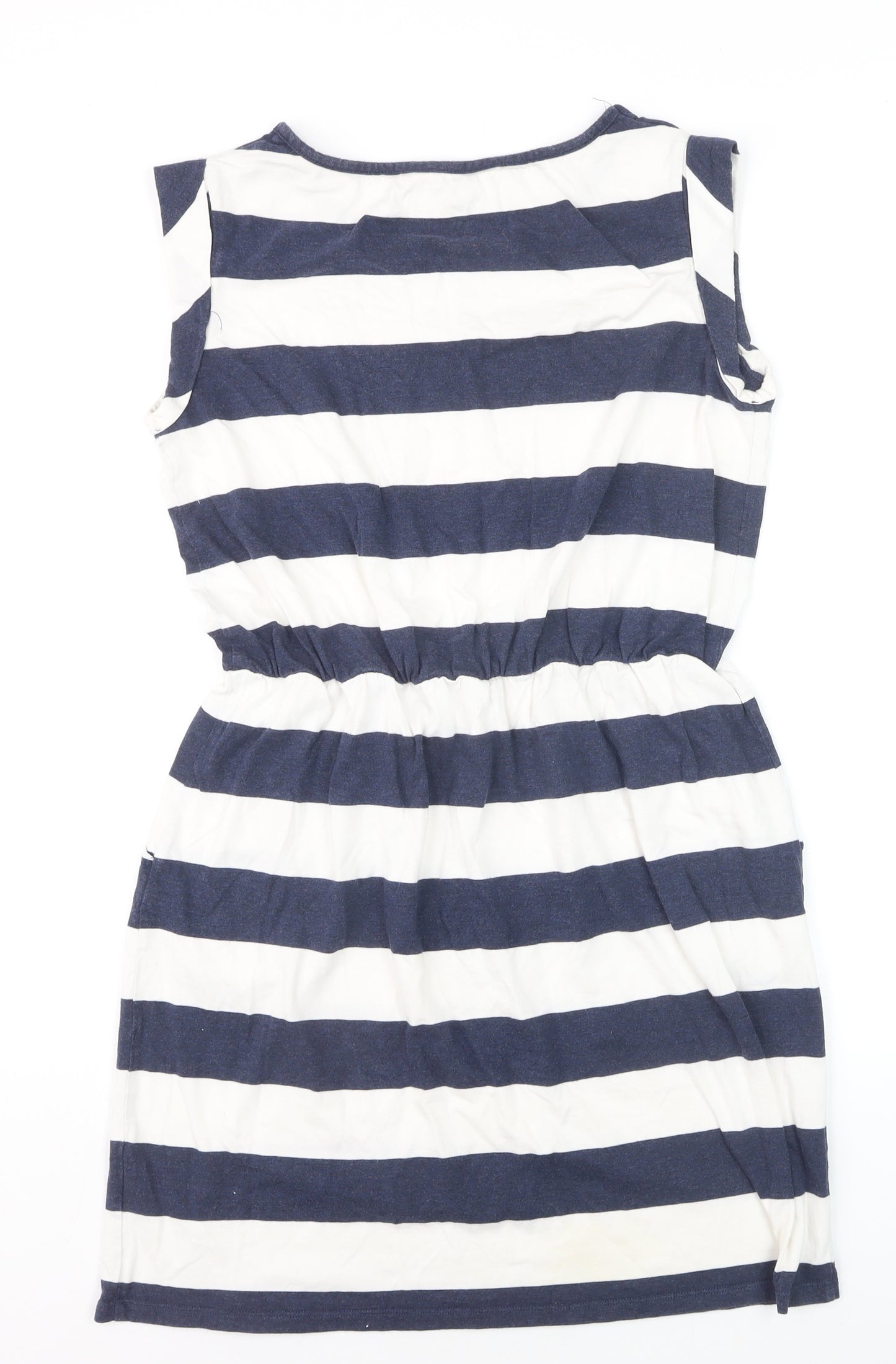 Boden Women Blue White Striped T-Shirt Dress Size 10