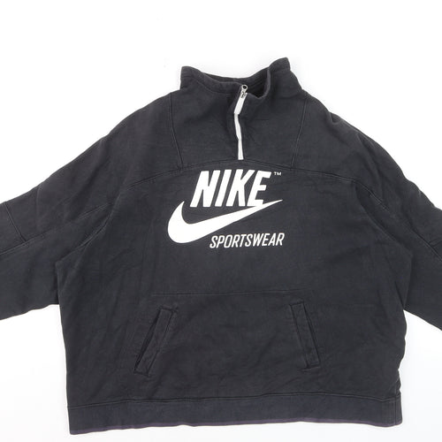 Nike Men's Black XL 1/4 Zip Sportswear Pullover Sweatshirt