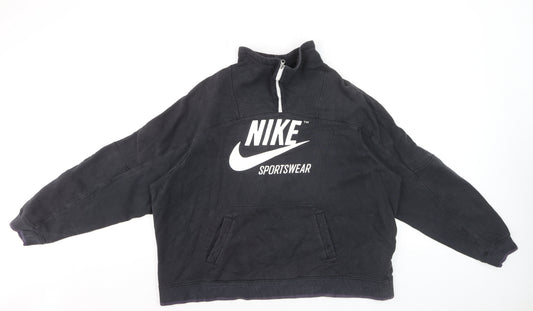 Nike Men's Black XL 1/4 Zip Sportswear Pullover Sweatshirt
