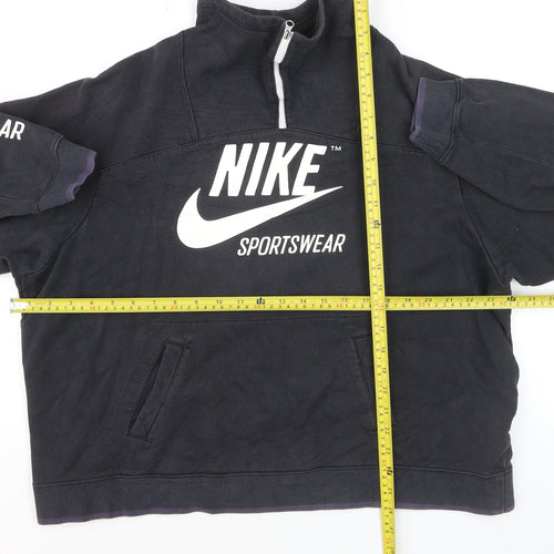 Nike Men's Black XL 1/4 Zip Sportswear Pullover Sweatshirt