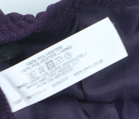 EWM Women's Purple Size 18 Knee Length Trumpet Skirt