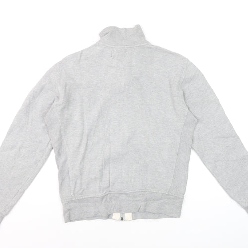Ralph Lauren Men's Grey Full Zip Cotton Jumper Small