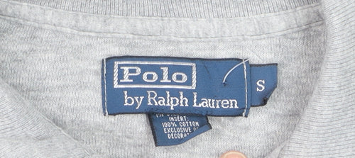 Ralph Lauren Men's Grey Full Zip Cotton Jumper Small