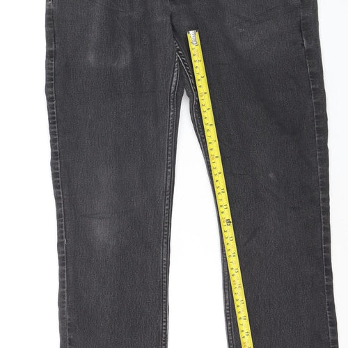 Levi Strauss Women's Black Slim Straight Jeans Size 14